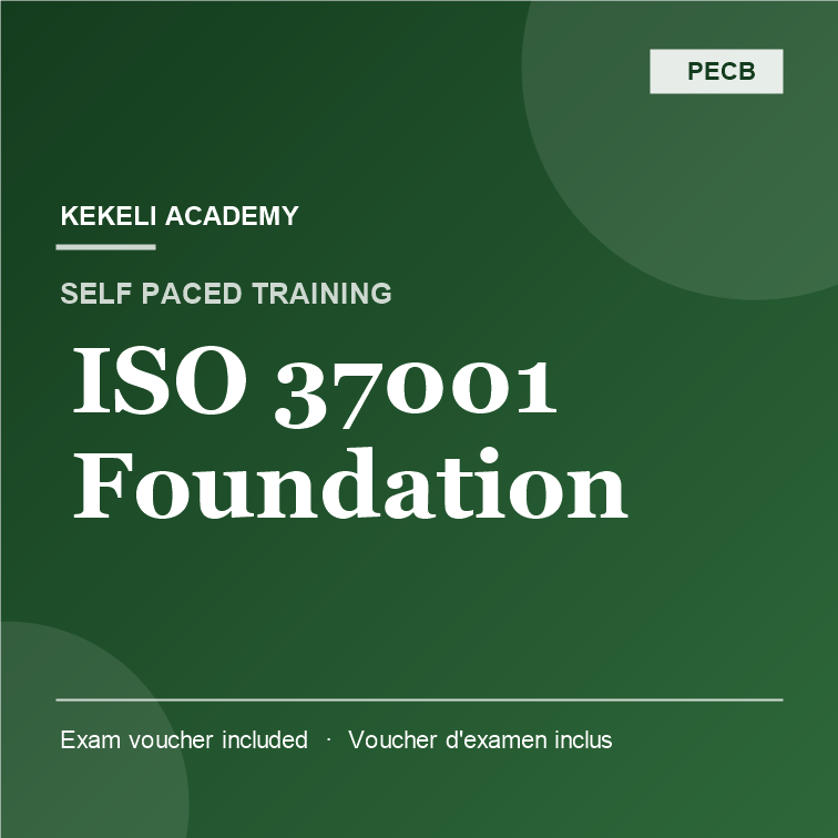 Self Paced PECB ISO 37001 Foundation – Voucher d’Examen inclus