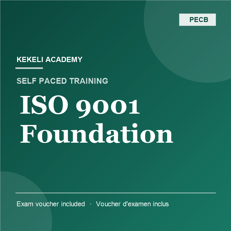 Self Paced PECB ISO 9001 Foundation – Voucher d’Examen inclus