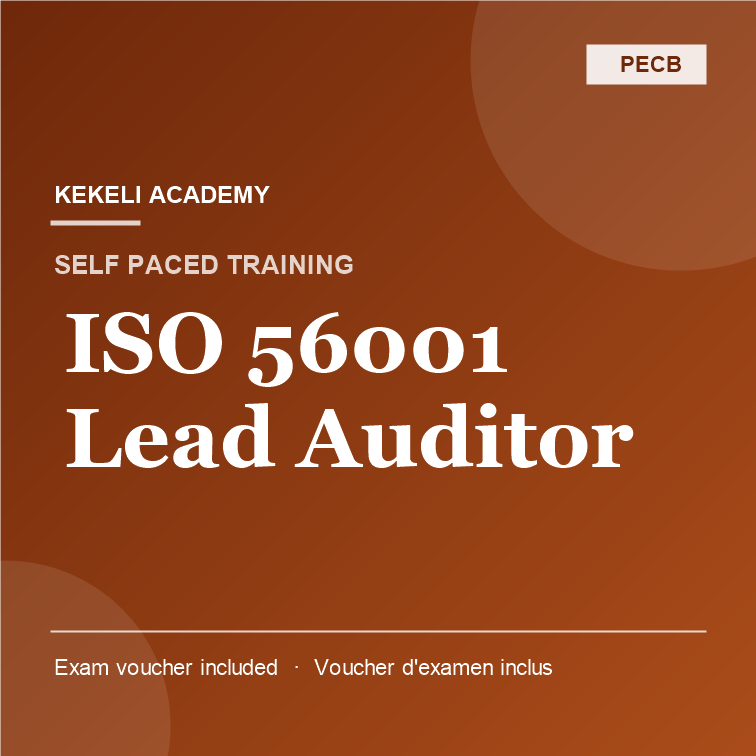 Self Paced PECB ISO 56001 Lead Auditor – Voucher d’Examen inclus
